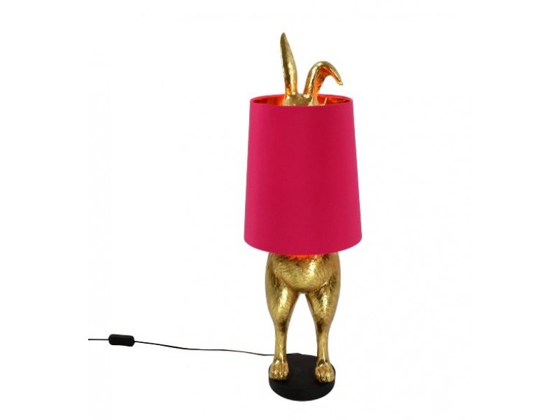 Tischleuchte Hiding Bunny® gold magenta